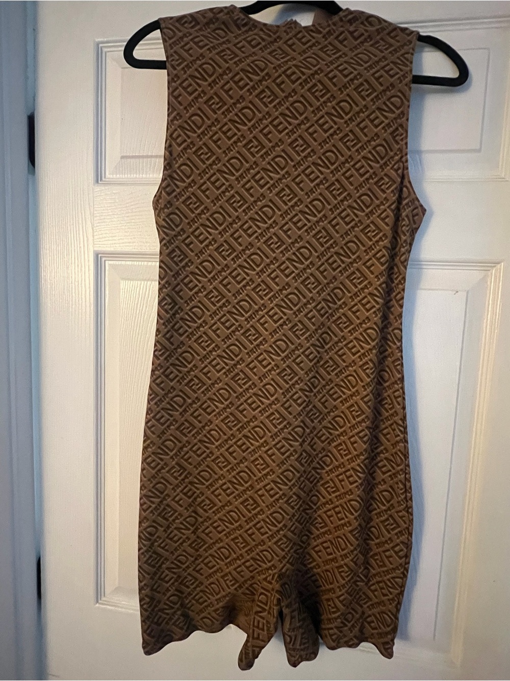 Skims x Fendi Sleeveless Mid Thigh Bodysuit